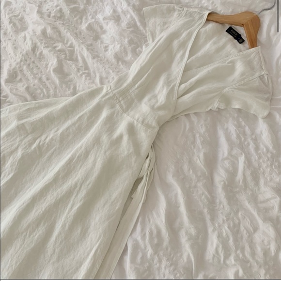 New Ralph Lauren Linen Maxi White Long Dress - Picture 2 of 13